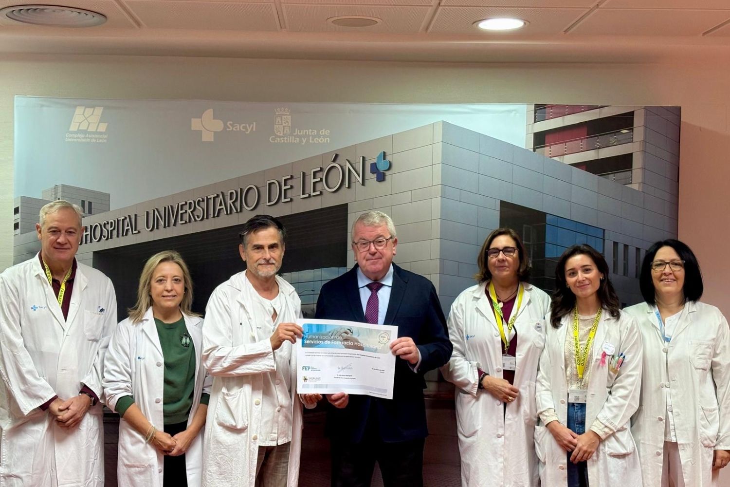 El Servicio de Farmacia del Hospital de León obtiene la Certificación Humans 