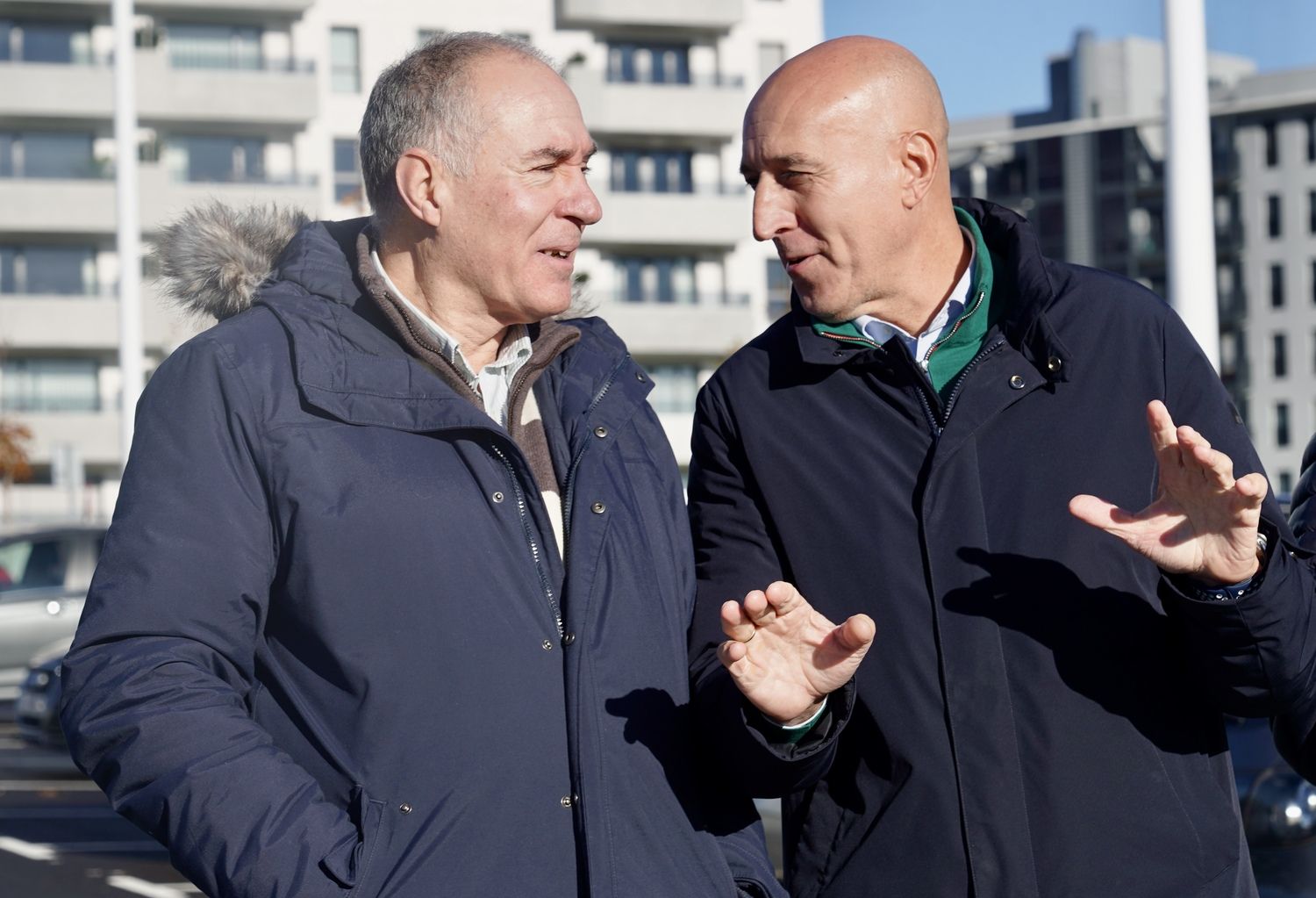 El portavoz de UPL en el Ayuntamiento, Eduardo López Sendino, junto al alcalde de León, José Antonio Diez | Campillo / ICAL