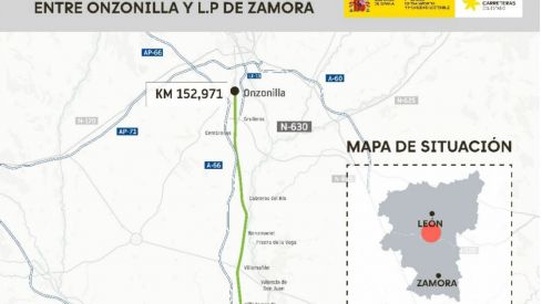 Transportes licita por 7,9 millones de euros la rehabilitación de 51 km de la N-630 en León