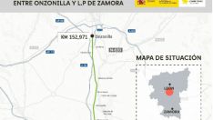 Transportes destina 5,56 millones a renovar el firme de la N-630 entre Onzonilla (León) y el límite con Zamora Transportes destina 5,56 millones a renovar el firme de la N-630 entre Onzonilla (León) y el límite con Zamora