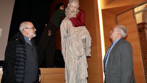 El Pórtico de Catedral de León avanza para volver a brillar: Así serán las actuaciones en la fachada de la Pulchra Leonina | Campillo / ICAL