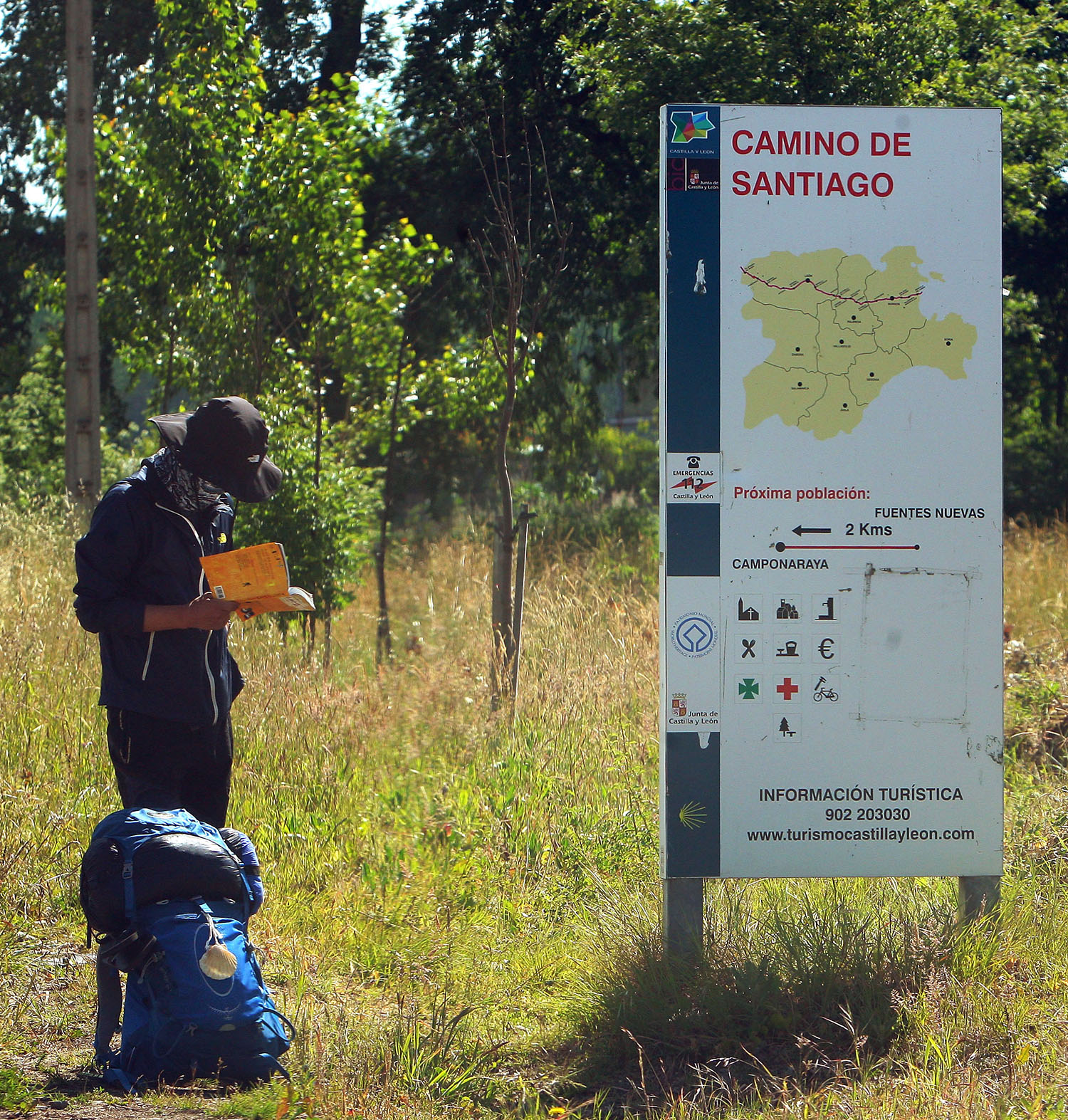 Peregrinos en El Bierzo