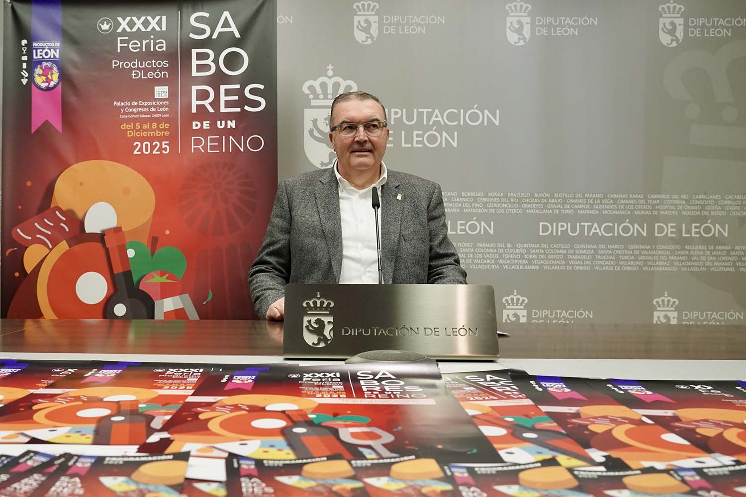 Campillo ICAL. El vicepresidente de la Diputación de León, Roberto Aller, presenta la XXXI Feria de los Productos de León .
