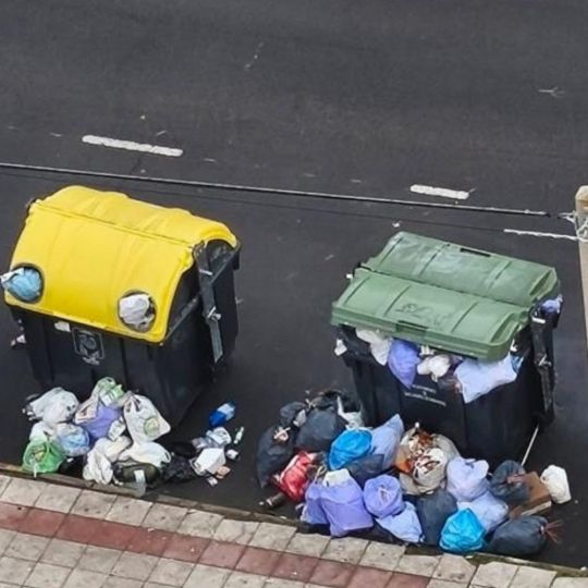 Imagen de archivo de la acumulación de basuras en San Andrés del Rabanedo | Redes Sociales Imagen de archivo de la acumulación de basuras en San Andrés del Rabanedo | Redes Sociales
