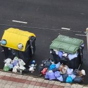 Imagen de archivo de la acumulación de basuras en San Andrés del Rabanedo | Redes Sociales Imagen de archivo de la acumulación de basuras en San Andrés del Rabanedo | Redes Sociales