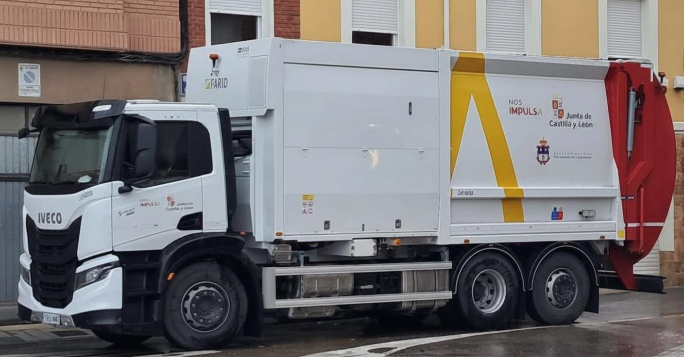 Camión de basura de San Andrés del Rabanedo