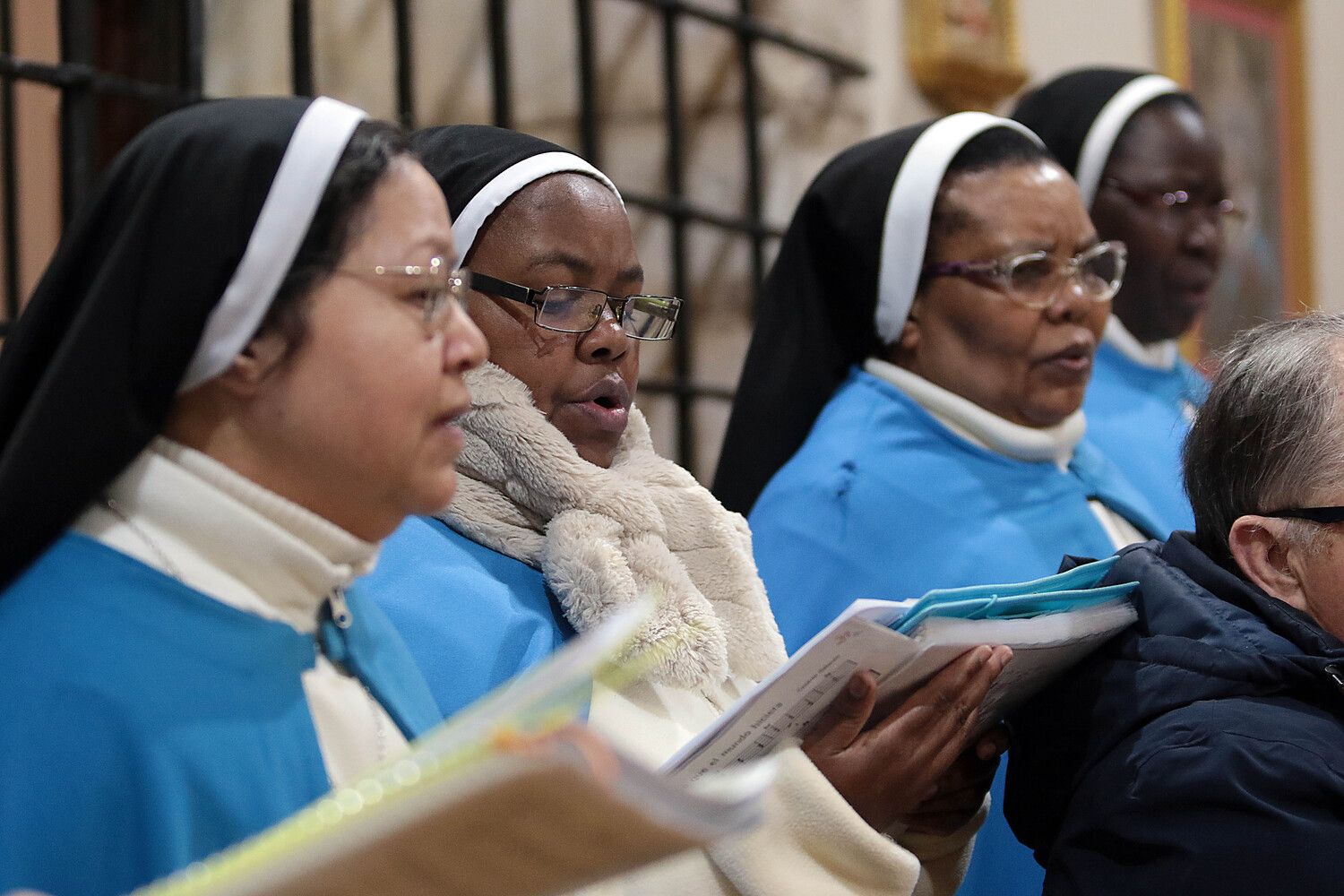 Celebración de la Inmaculada Concepción en el convento de las Concepcionistas de León | Peio García / ICAL