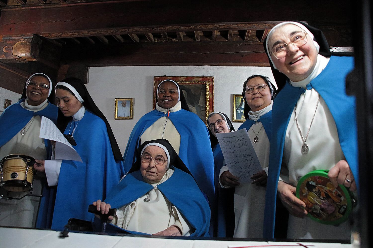 Celebración de la Inmaculada Concepción en el convento de las Concepcionistas de León | Peio García / ICAL
