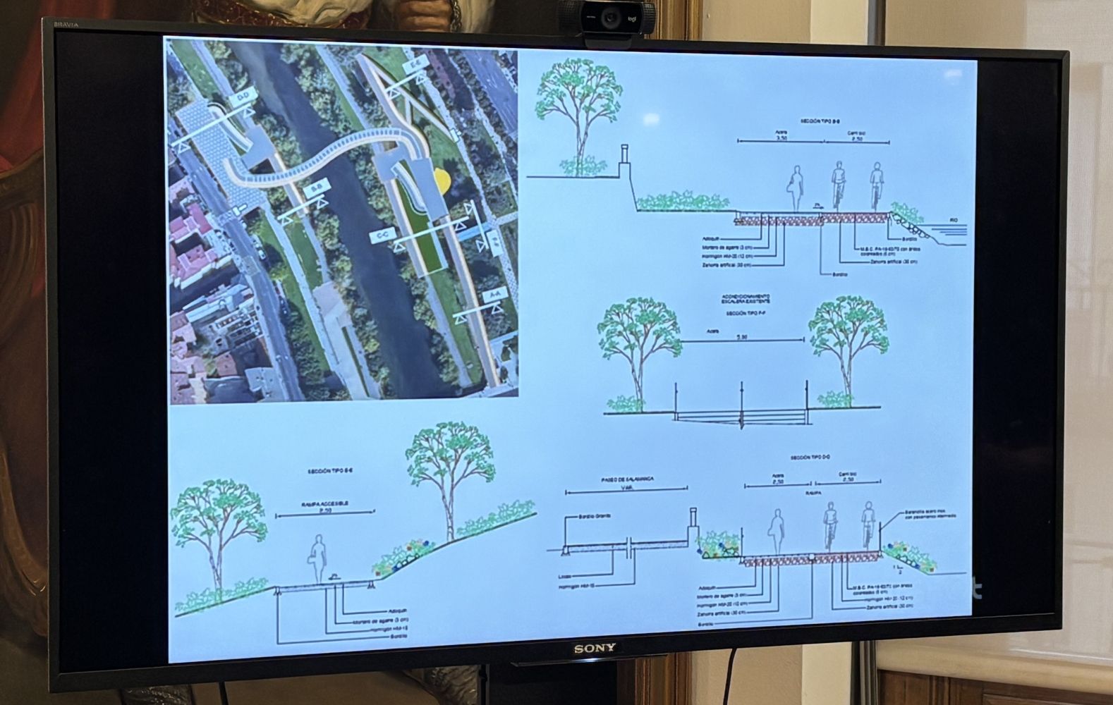 Proyecto de la nueva pasarela sobre el Bernesga Proyecto de la nueva pasarela sobre el Bernesga