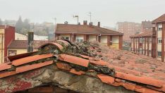 Cubierta del colegio Trepalio de Trobajo del Camino