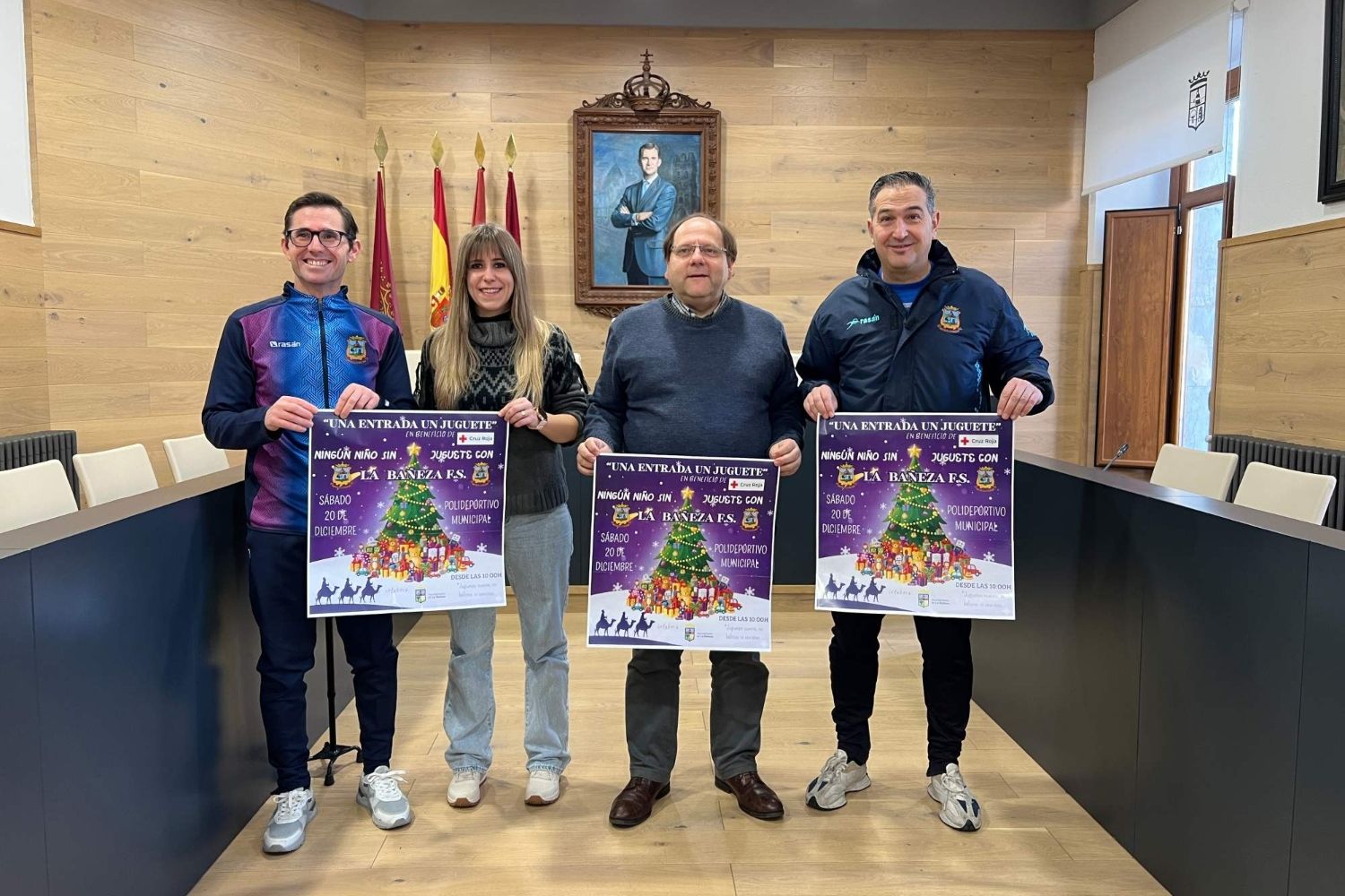 Presentación del torneo de Fútbol Sala solidario de este fin de semana en La Bañeza