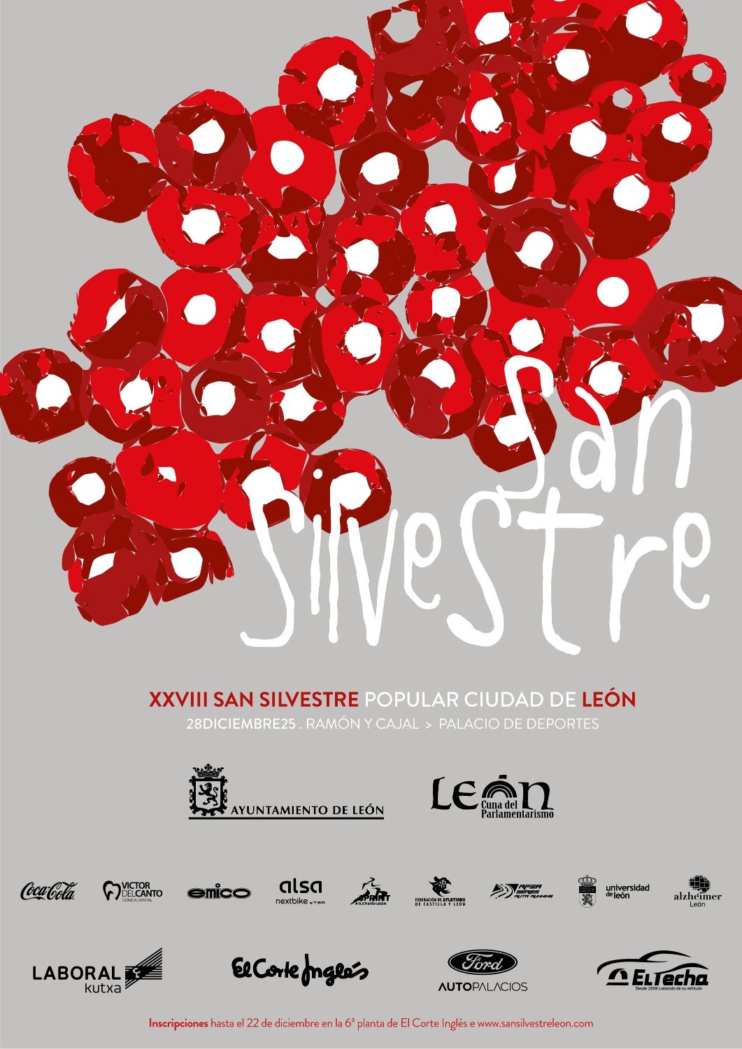 Cartel de la San Silvestre de León para 2025 Cartel de la San Silvestre de León para 2025