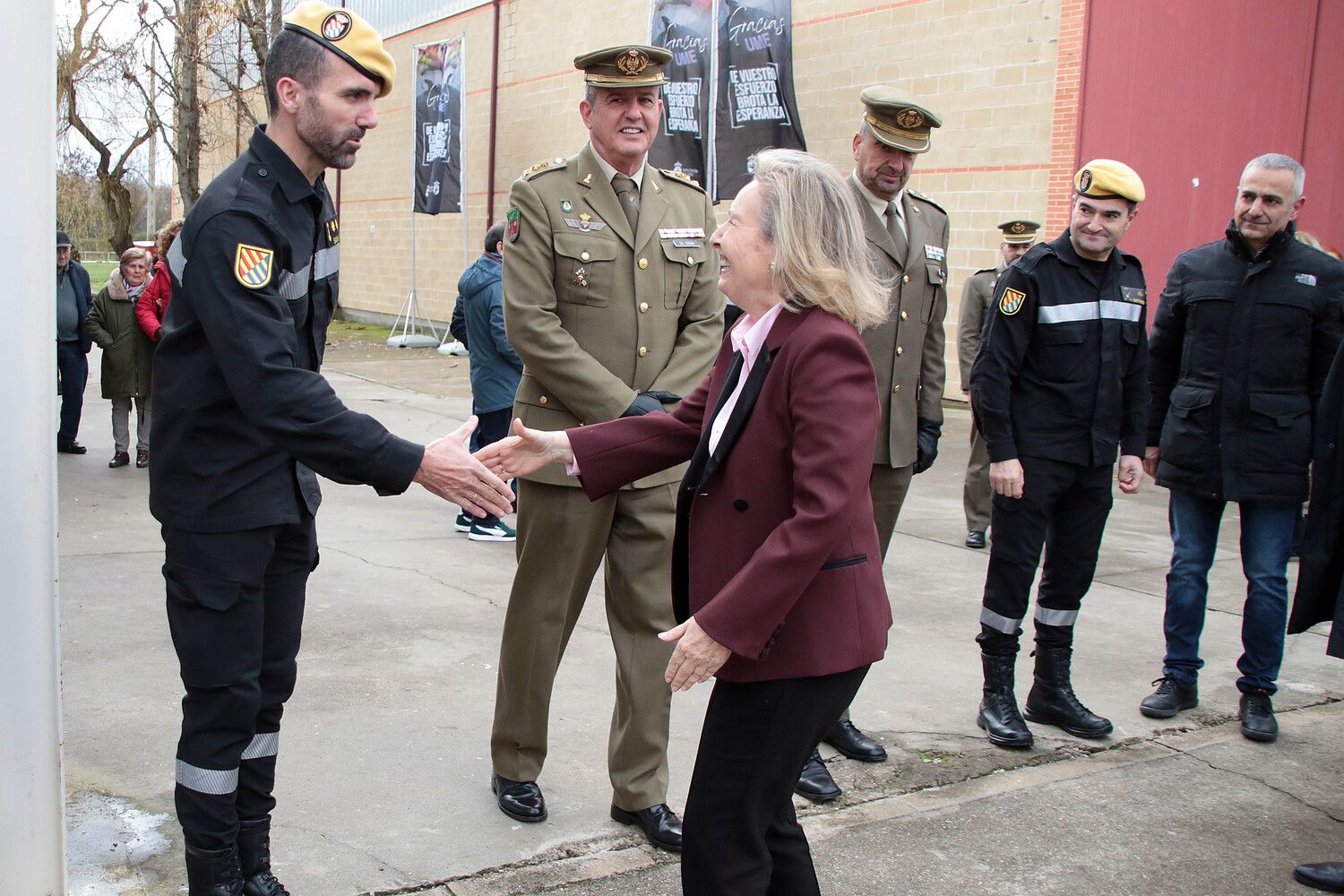 La Diputación de León rinde homenaje a la Unidad Militar de Emergencias | Peio García / ICAL La Diputación de León rinde homenaje a la Unidad Militar de Emergencias | Peio García / ICAL