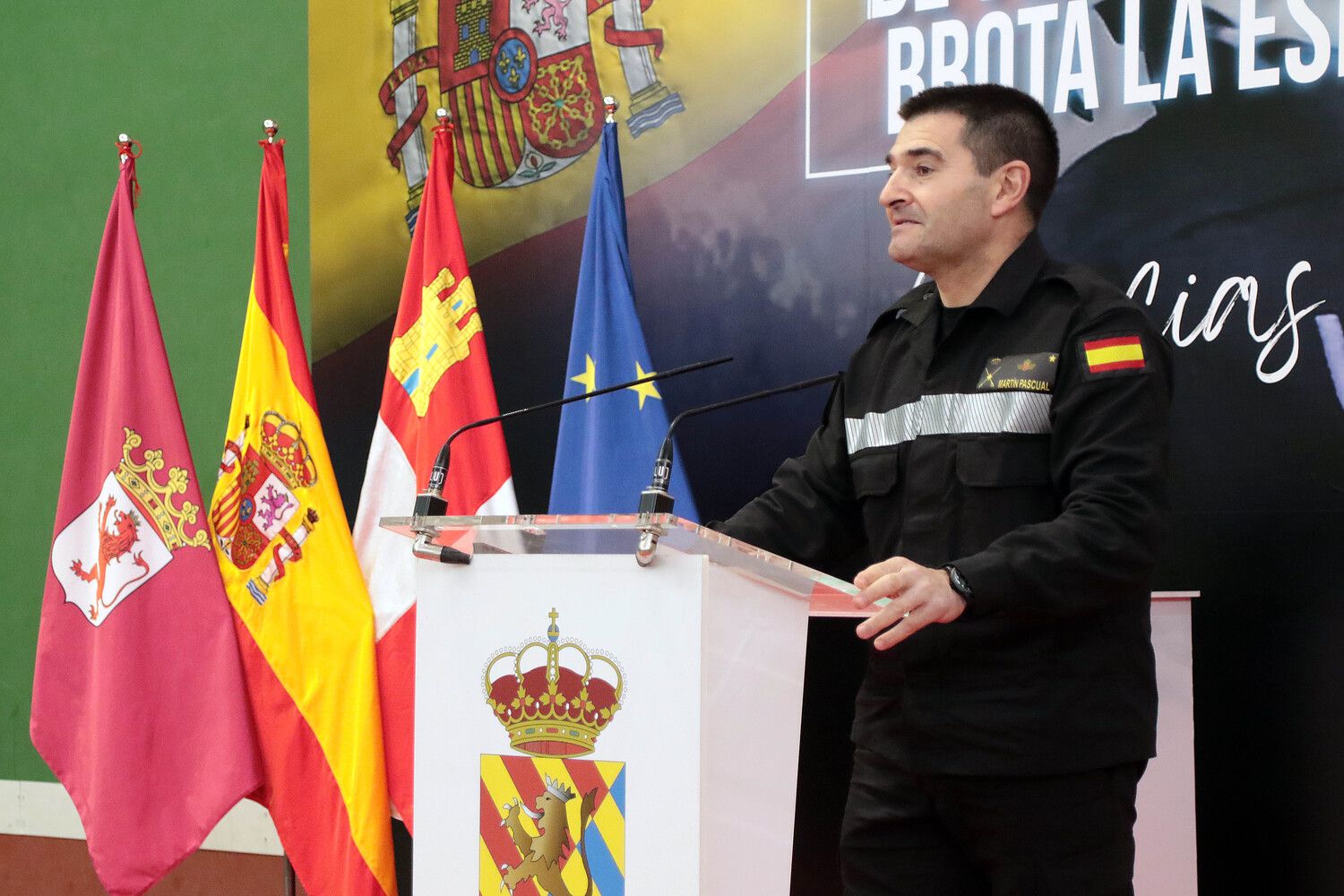 La Diputación de León rinde homenaje a la Unidad Militar de Emergencias | Peio García / ICAL La Diputación de León rinde homenaje a la Unidad Militar de Emergencias | Peio García / ICAL