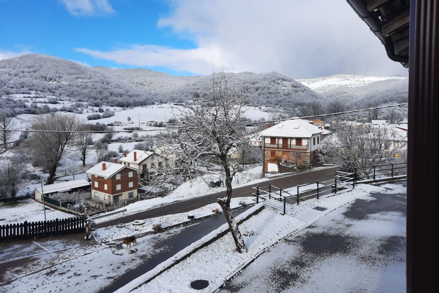 Imagen de Prioro tras la nevada