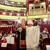 El 'obispo de la Lotería' de León no falla a su cita con el Sorteo Extraordinario de Navidad | Juan Lázaro / ICAL