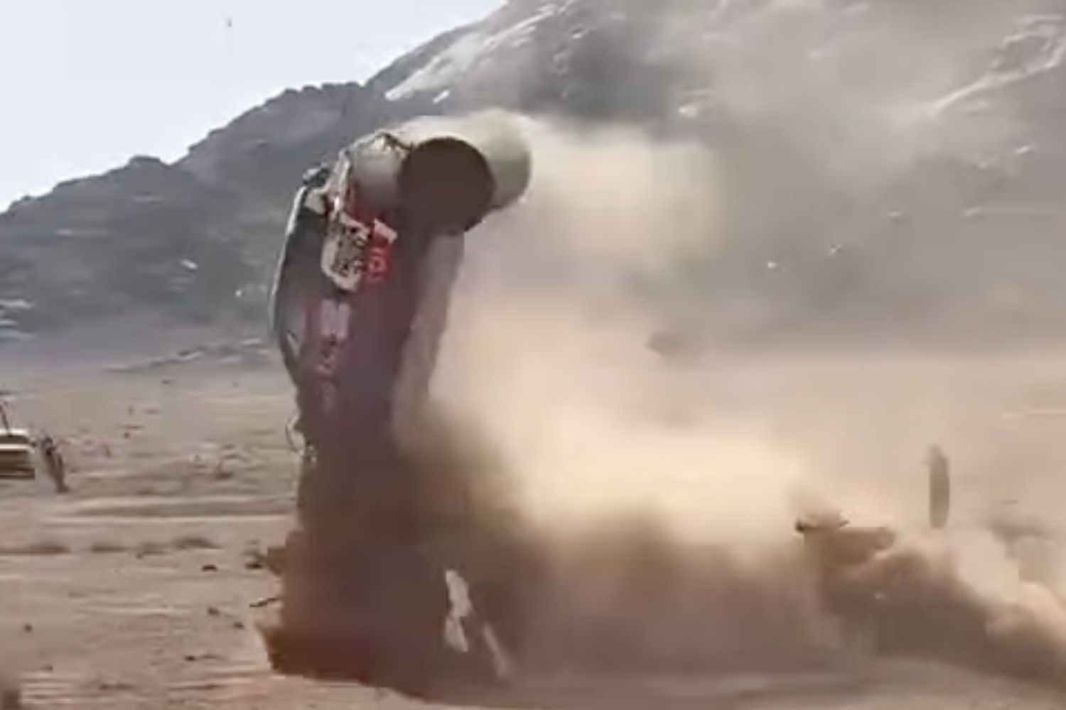 Accidente de Jesús Calleja en el Dakar | @victor_gonzalez_rally