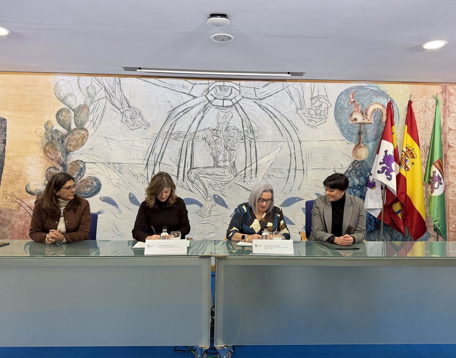 Firma del convenio entre la ULE y Autismo Castilla y León