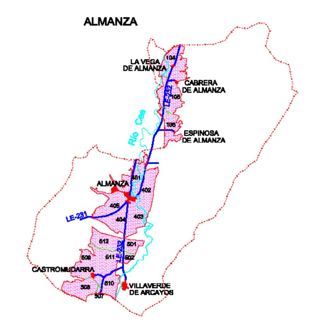 Concentración parcelaria de Almanza II Concentración parcelaria de Almanza II