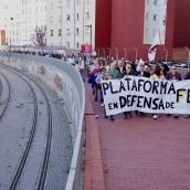 La Plataforma de Defensa de FEVE asegura que Adif convertirá el trazado ferroviario en “una calle urbana” | Campillo / ICAL