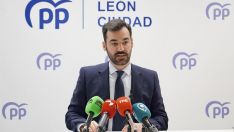 David Fernandez, portavoz del Grupo Municipal del PP en el Ayuntamiento de León | Campillo / ICAL 