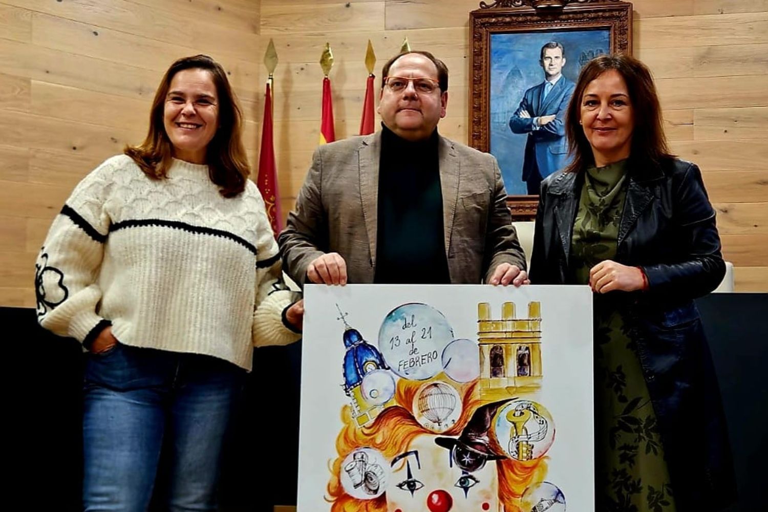 La Bañeza presenta el cartel oficial del Carnaval 2026, obra de la artista local Patricia Sánchez Lobato