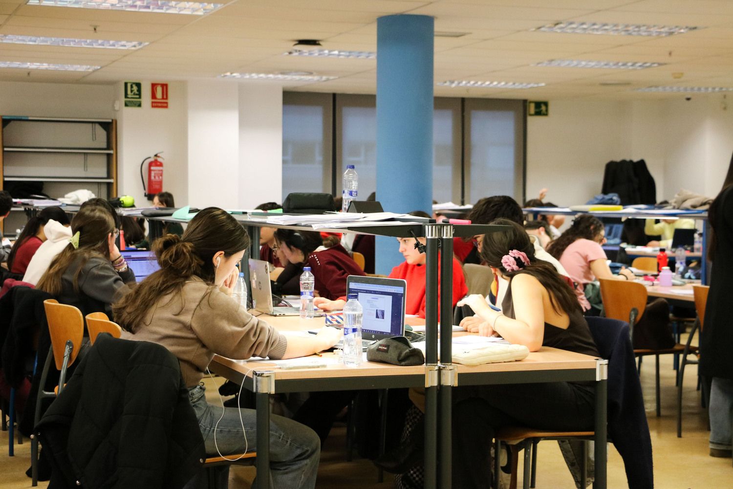 Universidad de León durante la época de exámenes