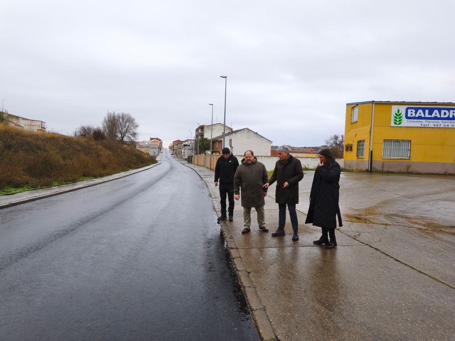 Renovación de la carretera LE-114 en La Bañeza 
