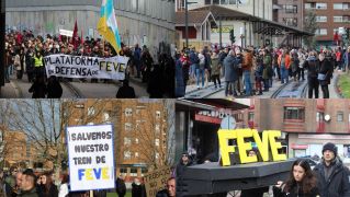 Más de 6.500 personas claman contra el enterramiento de las vías de FEVE en León | José Martín