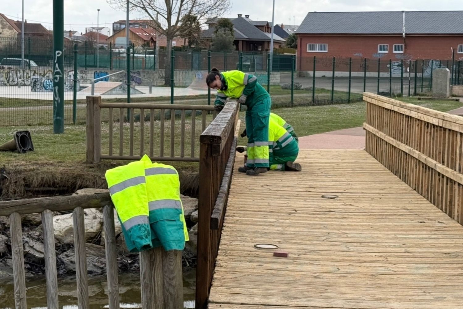 Jardines y obras parque de los patos San Andrés (1) Jardines y obras parque de los patos San Andrés (1)