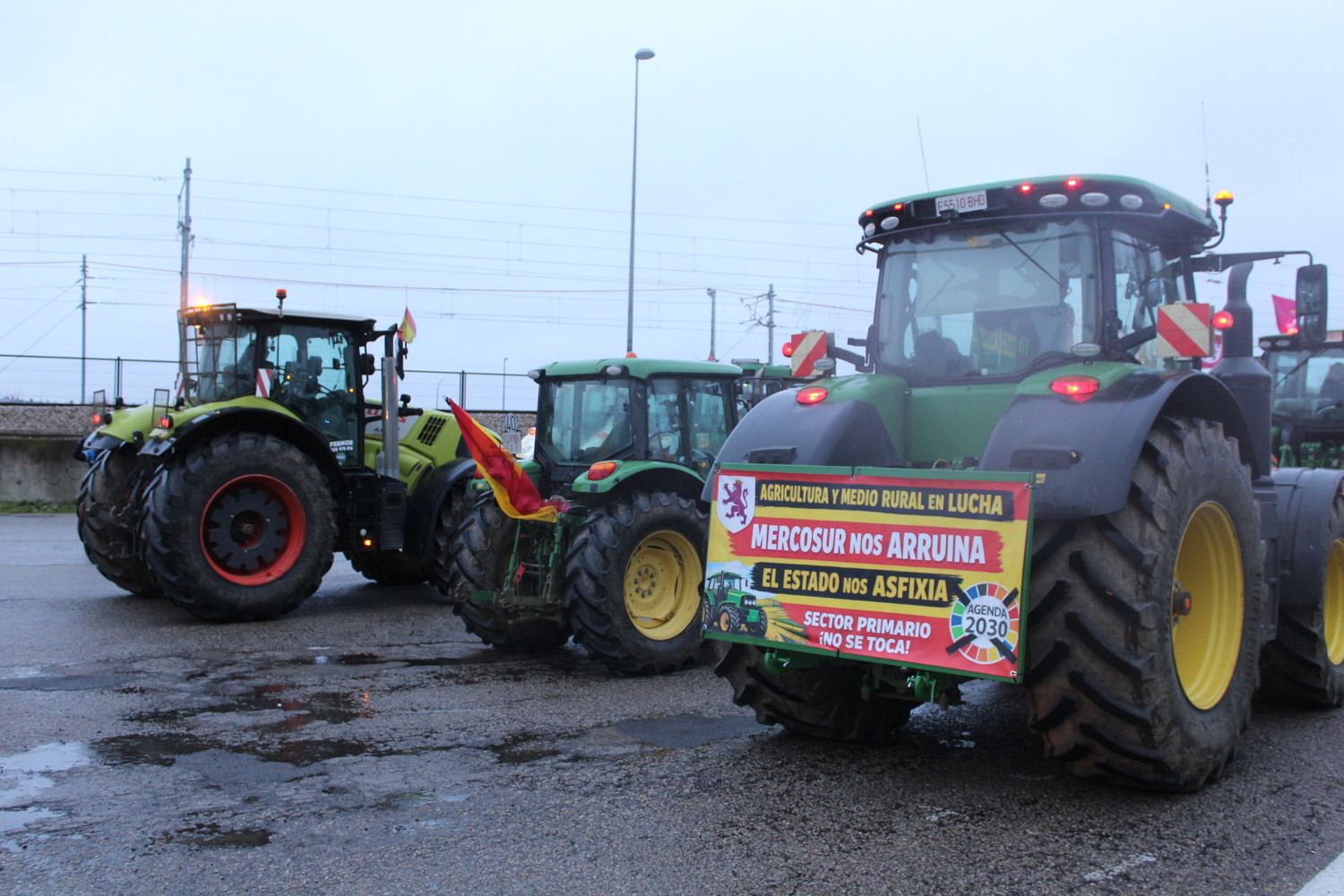 Tractorada en León convocada por la plataforma Decaleón | José Martín