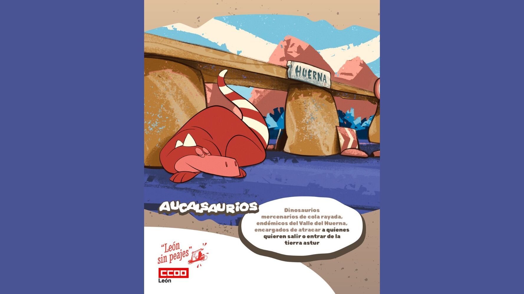 Campaña para exigir la eliminación del peaje del Huerna