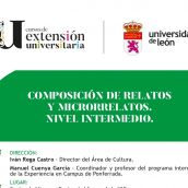 Cartel del curso escritura de al Universidad de León