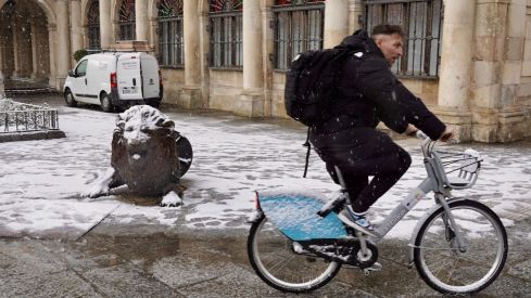 La borrasca Ingrid viste León de blanco | Campillo / ICAL La borrasca Ingrid viste León de blanco | Campillo / ICAL