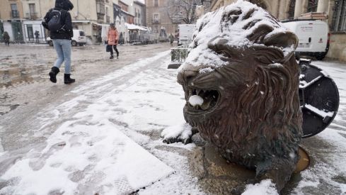 La borrasca Ingrid viste León de blanco | Campillo / ICAL La borrasca Ingrid viste León de blanco | Campillo / ICAL