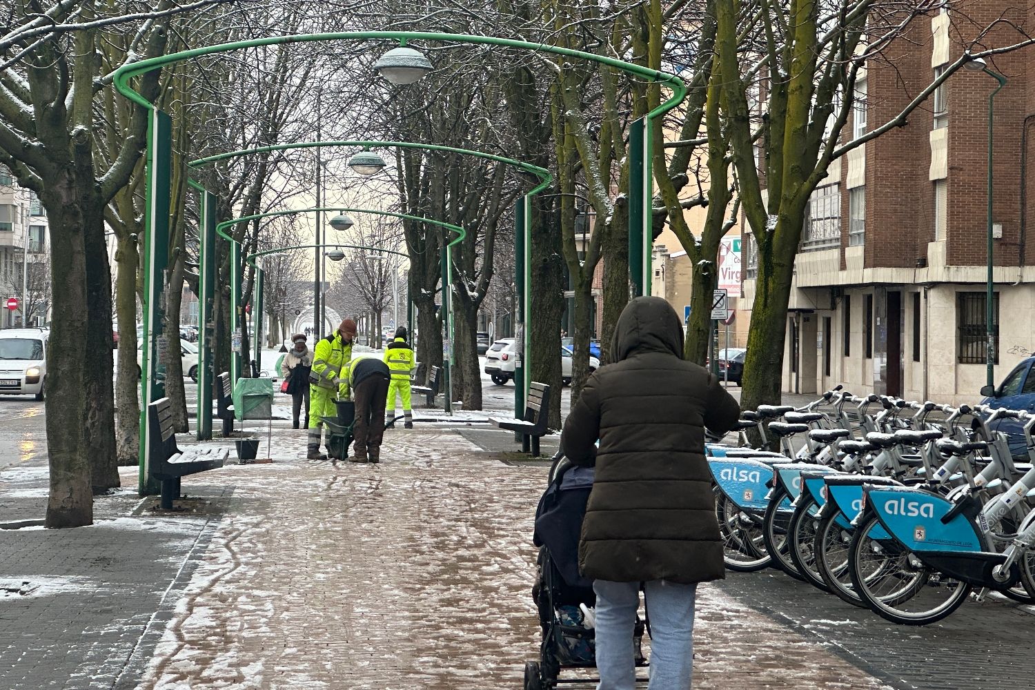 Trabajos del servicio municipal contra la nieve