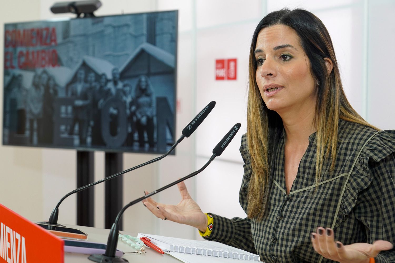 Los candidatos del Partido Socialista de León a las Cortes de Castilla y León, Nuria Rubio y Benjamín Fernández | Campillo / ICAL