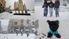 León se vuelve a vestir de blanco con la borrasca Kristin | Campillo / ICAL León se vuelve a vestir de blanco con la borrasca Kristin | Campillo / ICAL