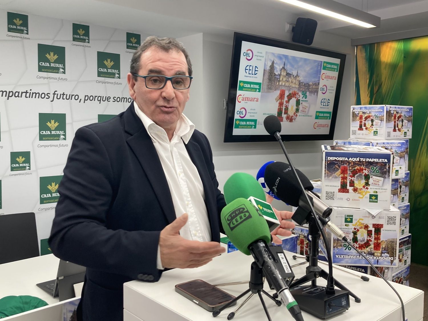 Sorteo de las pagas extra de la campaña de navidad de Caja Rural | Peio García / ICAL