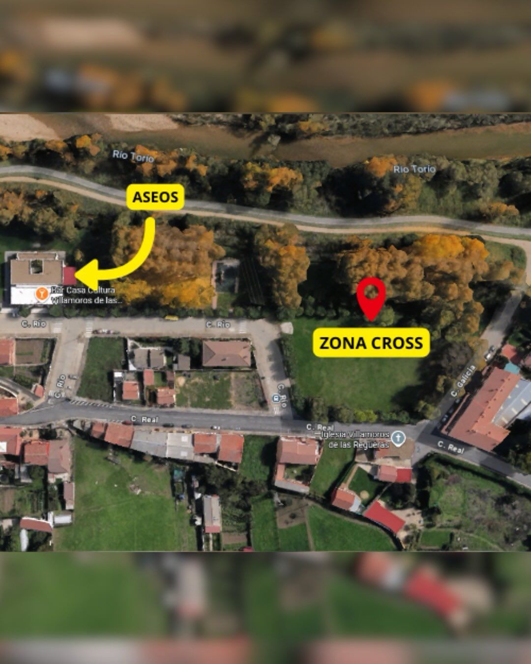 Ubicación de la zona donde se celebrará la prueba