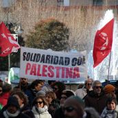 La Plataforma Llión con Palestina exige la ruptura total de las relaciones con Israel | Peio García / ICAL