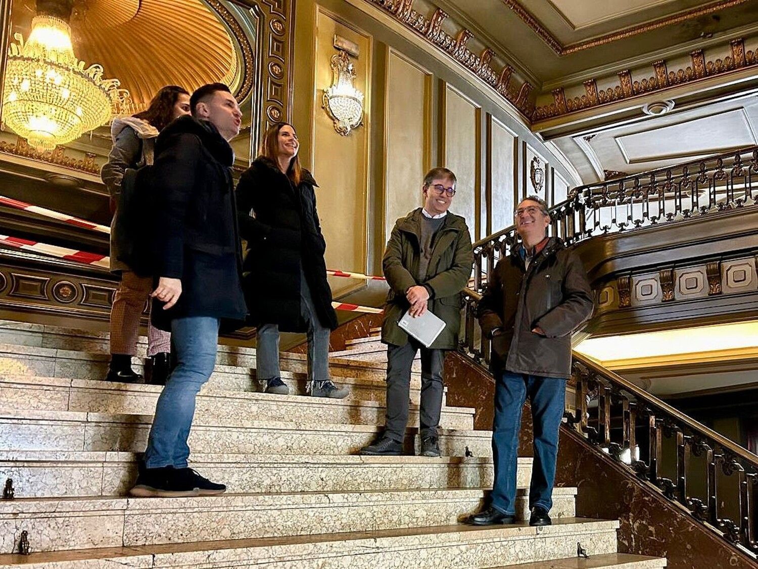 Visita del PSOE de León al Teatro Emperador
