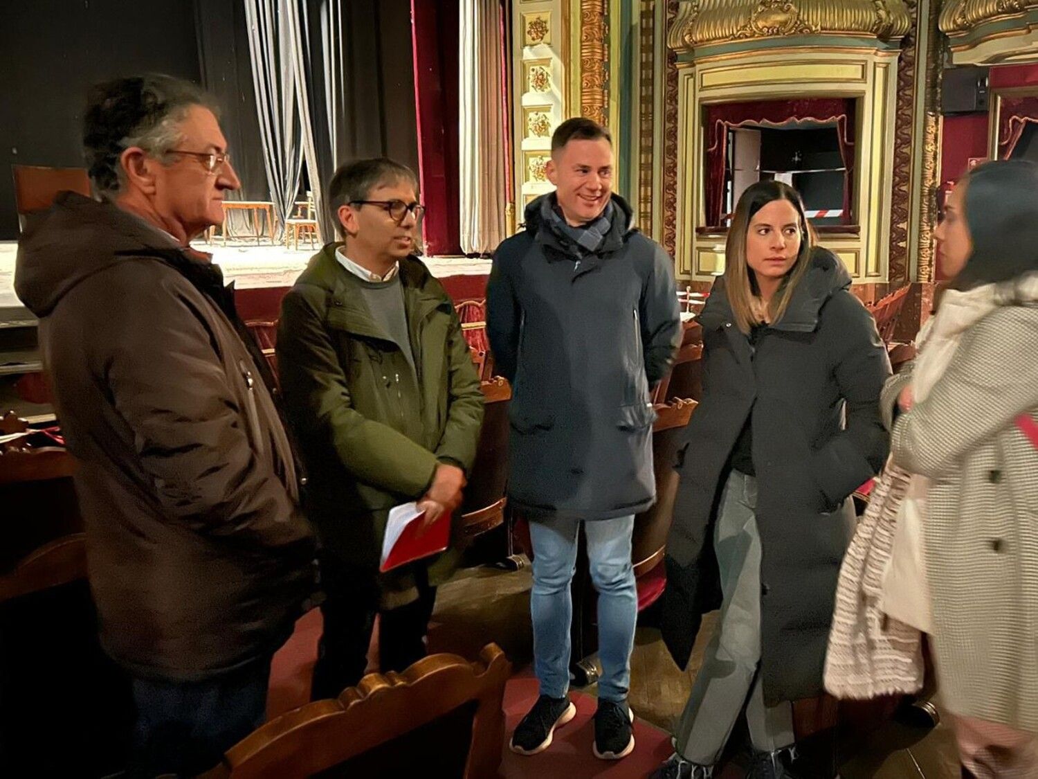 Visita del PSOE de León al Teatro Emperador