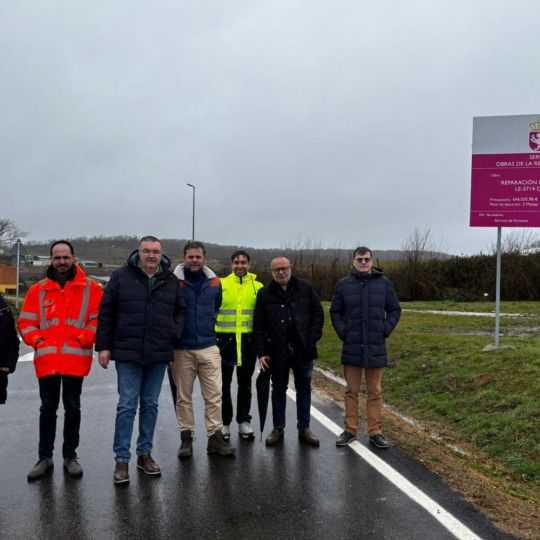 La Diputación de León finaliza la mejora de la carretera LE-5714 entre Almanza y Corcos