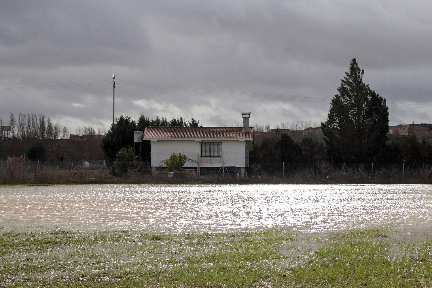 Desbordamiento del río Cea a su paso por Valderas (León) | Peio García / ICAL 