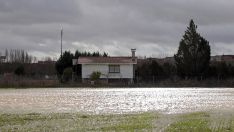 Desbordamiento del río Cea a su paso por Valderas (León) | Peio García / ICAL 
