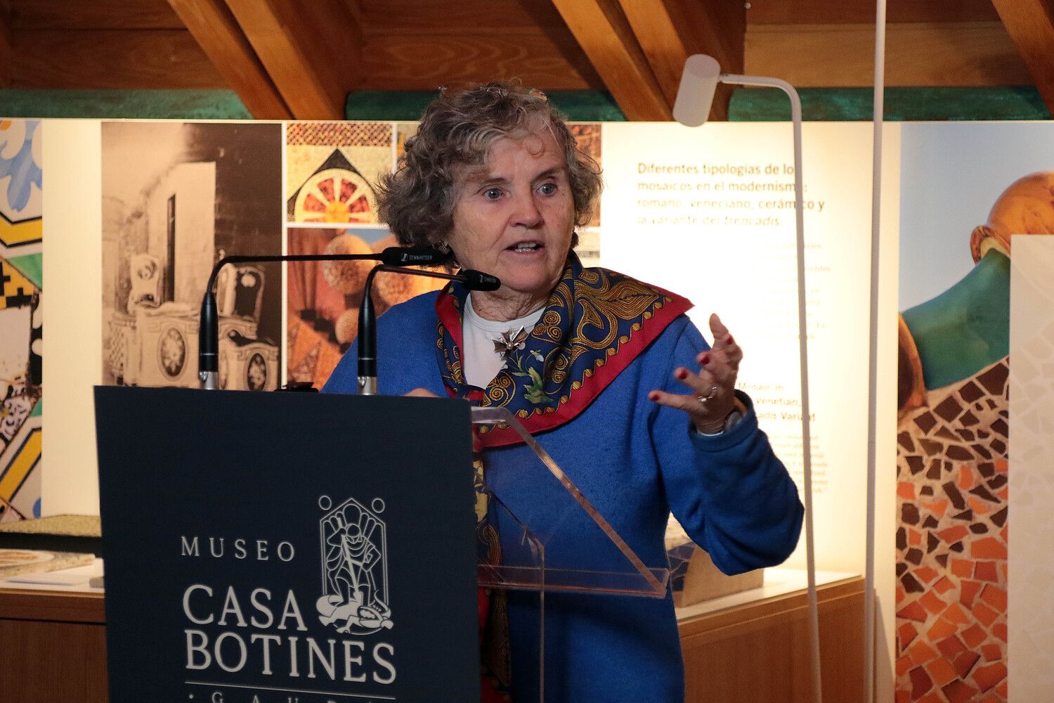 Presentación de la exposición ‘Gaudí y el trecandís’ del Museo Casa Botines de Gaudí en León | Peio García / ICAL