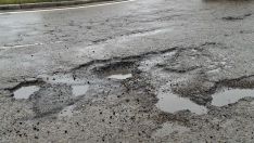 Deficiencias del asfaltado en León