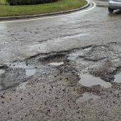 Deficiencias del asfaltado en León