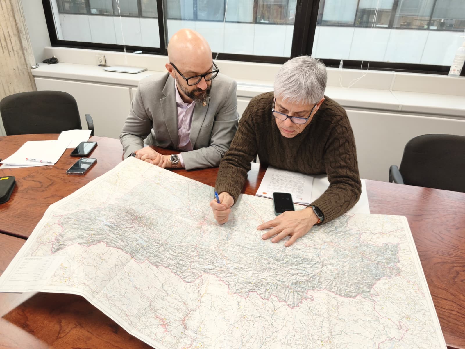 Centro de Coordinación Operativa Integrado (Cecopi) en la Delegación Territorial de León.